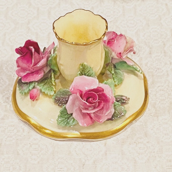 Crown Staffordshire Bone China Candle Holder *94*